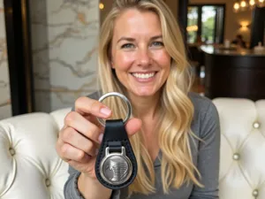 Leather Key Chain Elegant Version Sports Make